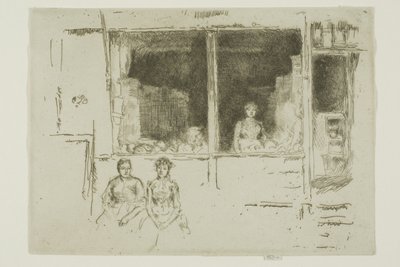 Meloun-Shop, Hounsditch od James Abbott McNeill Whistler