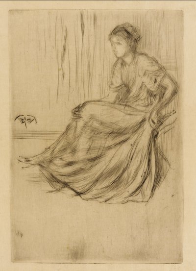 Sedící model od James Abbott McNeill Whistler