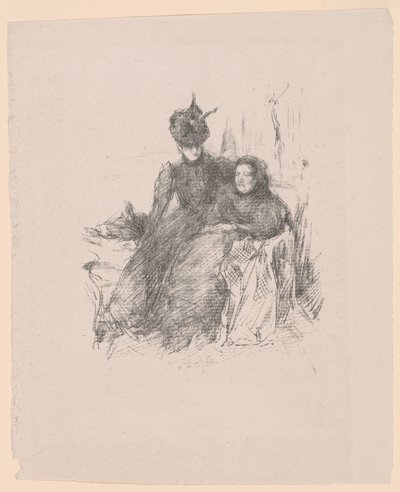 Matka a dcera [La Mère Malade] od James McNeill Whistler