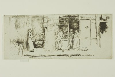 Stánek novin, Rue de Seine od James Abbott McNeill Whistler
