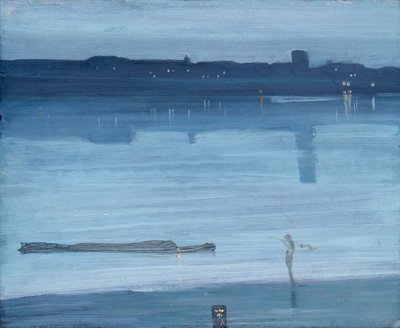 Nocturne: Modrá a stříbrná – Chelsea od James McNeill Whistler