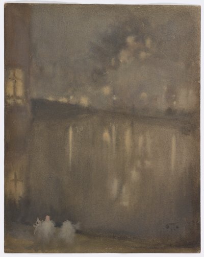 Nokturno: Gray and Gold – Canal, Holandsko od James Abbott McNeill Whistler
