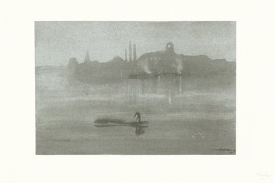 Nokturno: Řeka v Battersea od James Abbott McNeill Whistler
