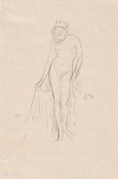 Nahá modelka, stojící od James Abbott McNeill Whistler