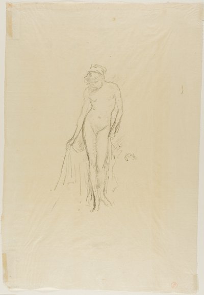 Nahá modelka, stojící od James Abbott McNeill Whistler