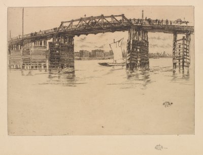 Starý most Battersea od James Abbott McNeill Whistler