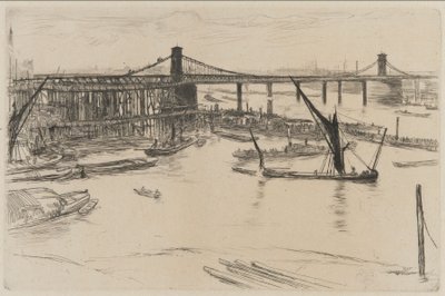 Starý Hungerford Bridge od James Abbott McNeill Whistler
