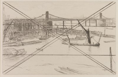 Starý Hungerford Bridge od James Abbott McNeill Whistler