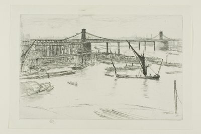 Starý Hungerford Bridge od James Abbott McNeill Whistler