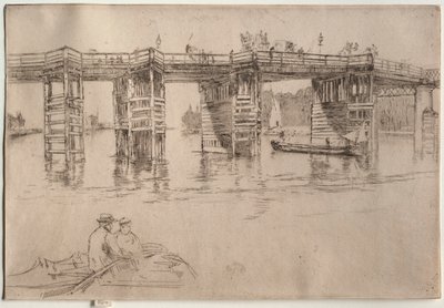Starý most Putney Bridge od James McNeill Whistler
