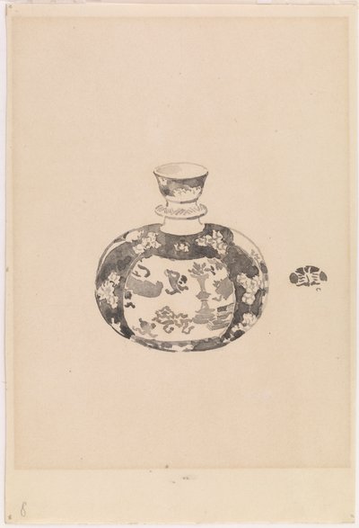 Vejčitá zázvorová sklenice s víkem ve tvaru zvonu od James Abbott McNeill Whistler