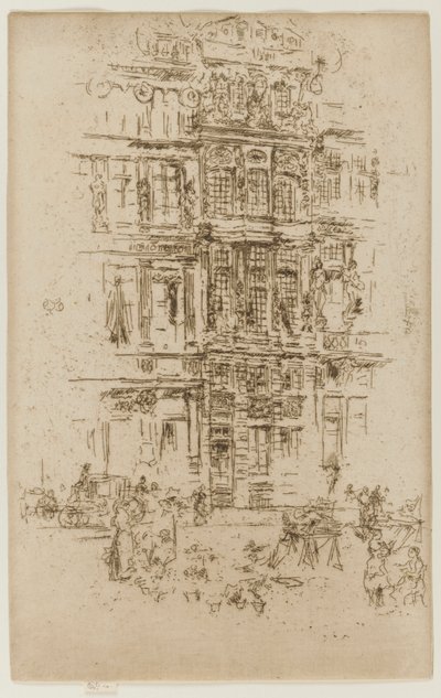 Paláce, Brusel od James Abbott McNeill Whistler
