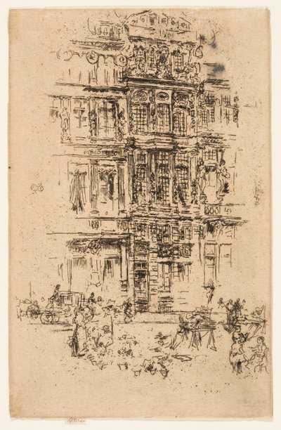 Paláce, Brusel od James Abbott McNeill Whistler