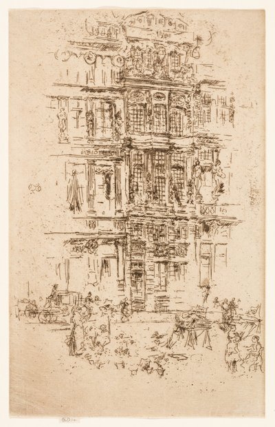 Paláce, Brusel od James Abbott McNeill Whistler