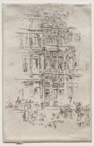 Paláce, Brusel od James McNeill Whistler