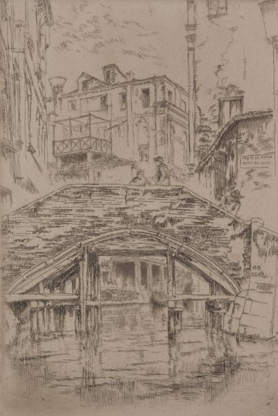 Ponte del Piovan od James McNeill Whistler