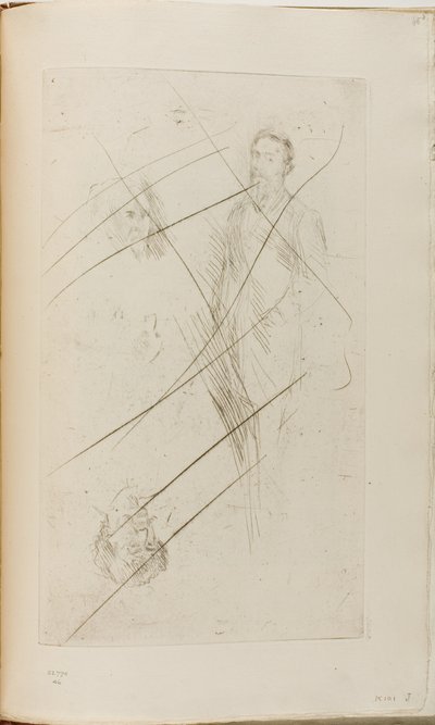 Portrétní skici včetně F.R. Leyland a Whistler od James Abbott McNeill Whistler