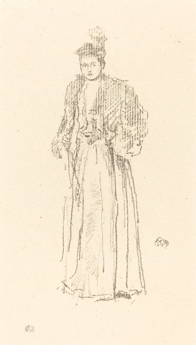 Portrétní studie: Slečna Charlotte R. Williamsová od James Abbott McNeill Whistler