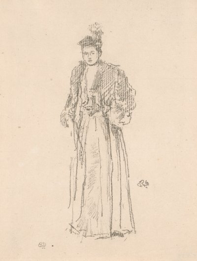 Portrétní studie: Slečna Charlotte R. Williamsová od James Abbott McNeill Whistler