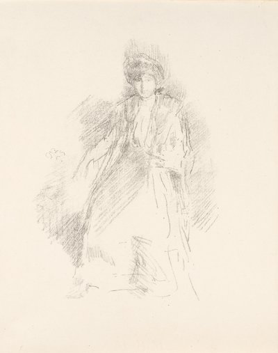 Portrét mladé ženy v klobouku [slečna Seatonová] od James Abbott McNeill Whistler