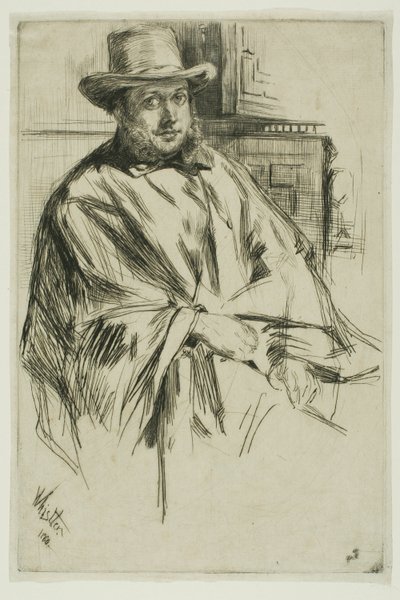 Portrét muže od James Abbott McNeill Whistler