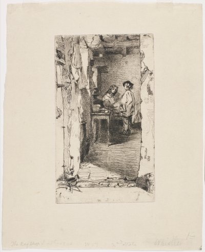 Rag Pickers, Mouffetard District, Paříž od James Abbott McNeill Whistler