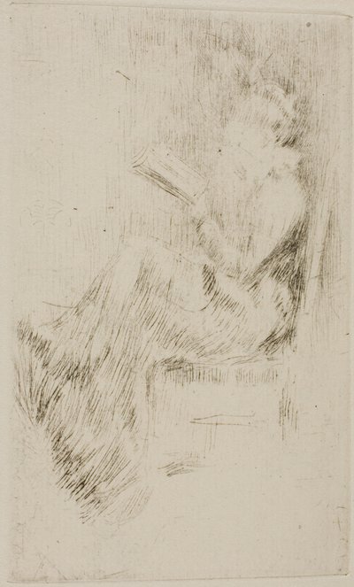 Čtení knihy od James Abbott McNeill Whistler