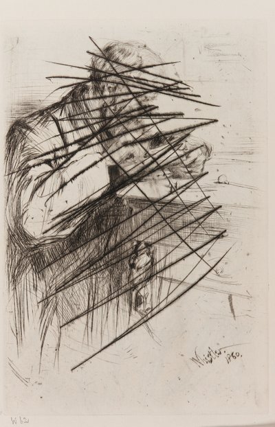 Riault (Dřevorytec) od James Abbott McNeill Whistler