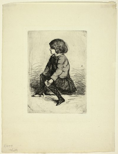 Seymour Haden, Jr, sedící od James Abbott McNeill Whistler