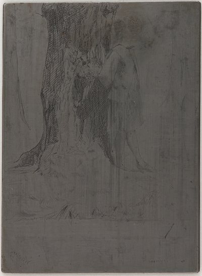Seymour stojící pod stromem od James Abbott McNeill Whistler