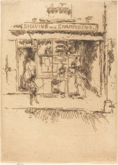 Holení a šamponování od James Abbott McNeill Whistler