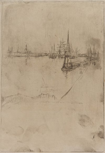 Doprava, Benátky od James Abbott McNeill Whistler