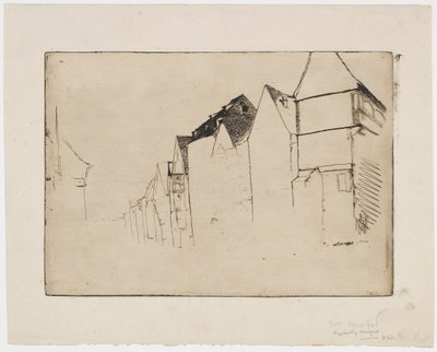 Náčrt domů od James Abbott McNeill Whistler