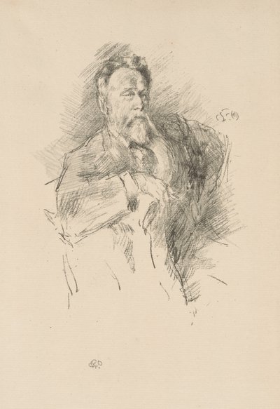 Náčrt Williama E. Henleyho od James Abbott McNeill Whistler