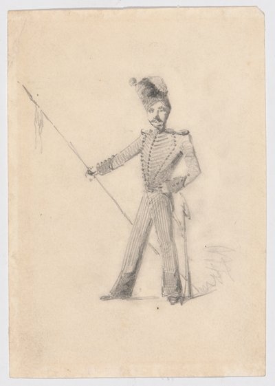 Voják s Lancem od James Abbott McNeill Whistler