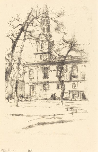 St. Giles-in-the-Fields od James Abbott McNeill Whistler