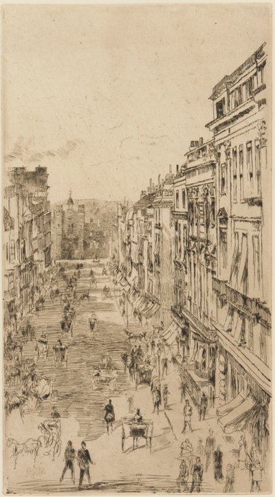 Ulice svatého Jakuba od James Abbott McNeill Whistler