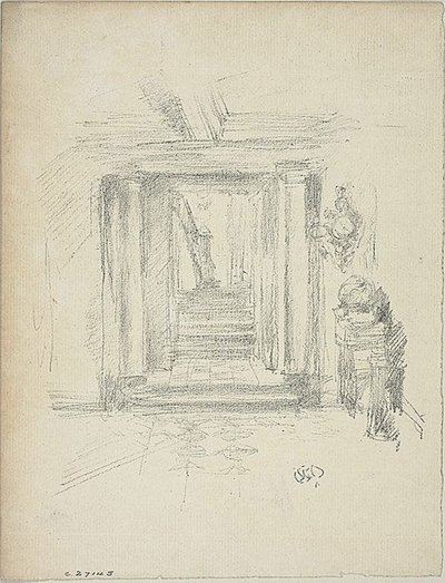 Schodiště od James Abbott McNeill Whistler