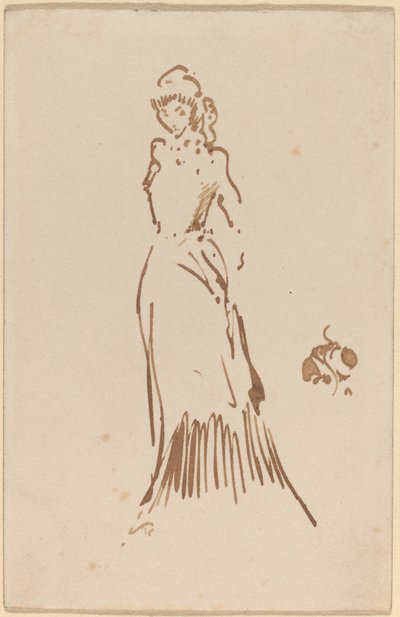 Stojící ženská postava od James Abbott McNeill Whistler