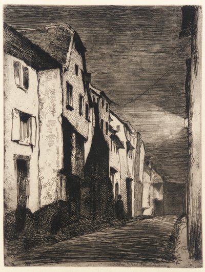 Ulice v Saverne od James Abbott McNeill Whistler