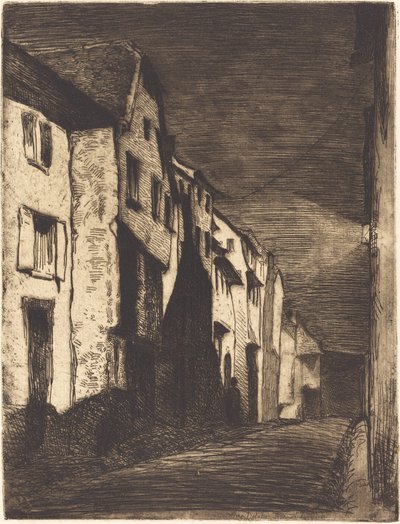 Ulice v Saverne od James Abbott McNeill Whistler