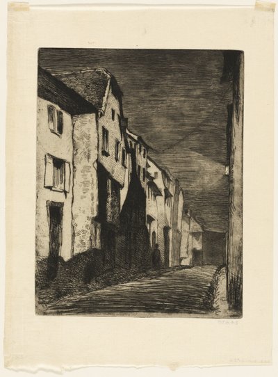 Ulice v Saverne od James Abbott McNeill Whistler