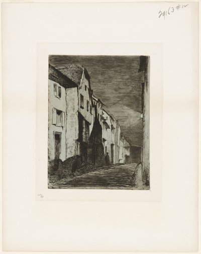 Ulice v Saverne od James Abbott McNeill Whistler