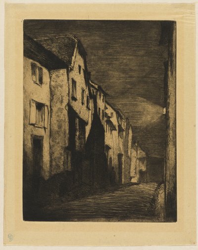 Ulice v Saverne od James Abbott McNeill Whistler