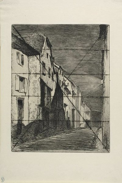 Ulice v Saverne od James Abbott McNeill Whistler