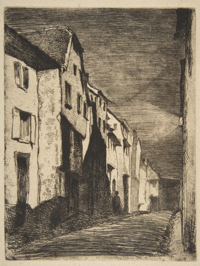 Ulice v Saverne od James McNeill Whistler