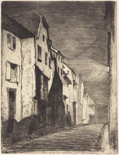 Ulice v Saverne od James McNeill Whistler