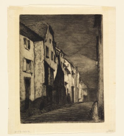 Ulice v Saverne od James Abbott McNeill Whistler