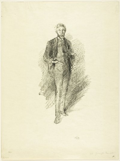 Studie: Joseph Pennell od James Abbott McNeill Whistler