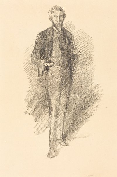 Studie: Joseph Pennell od James McNeill Whistler